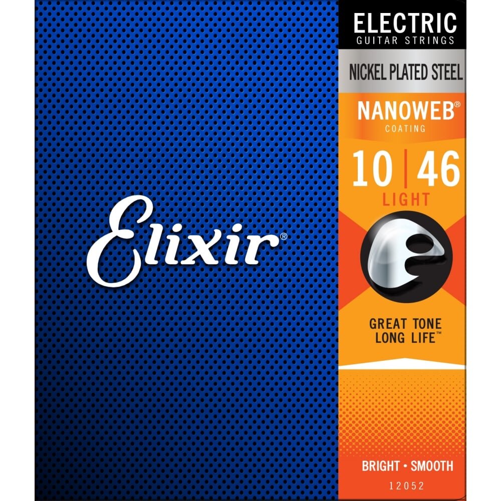 Elixir Electric Guitar Strings NANOWEB Coating 10-46