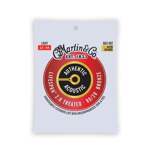 Martin Authentic Acoustic Lifespan® 2.0 Strings 80/20 Bronze - Light 12-54