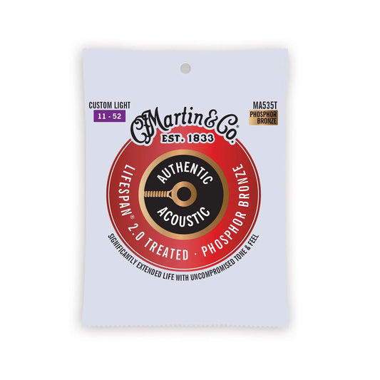 Martin Authentic Acoustic Lifespan® 2.0 Strings Phosphor Bronze - Light 11-52
