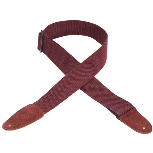 LEVY'S MC8 GUITAR STRAP - BURGUNDY