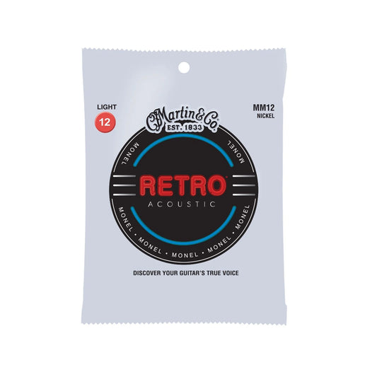 Martin Retro® Monel Acoustic Guitar Strings - Light 12-54