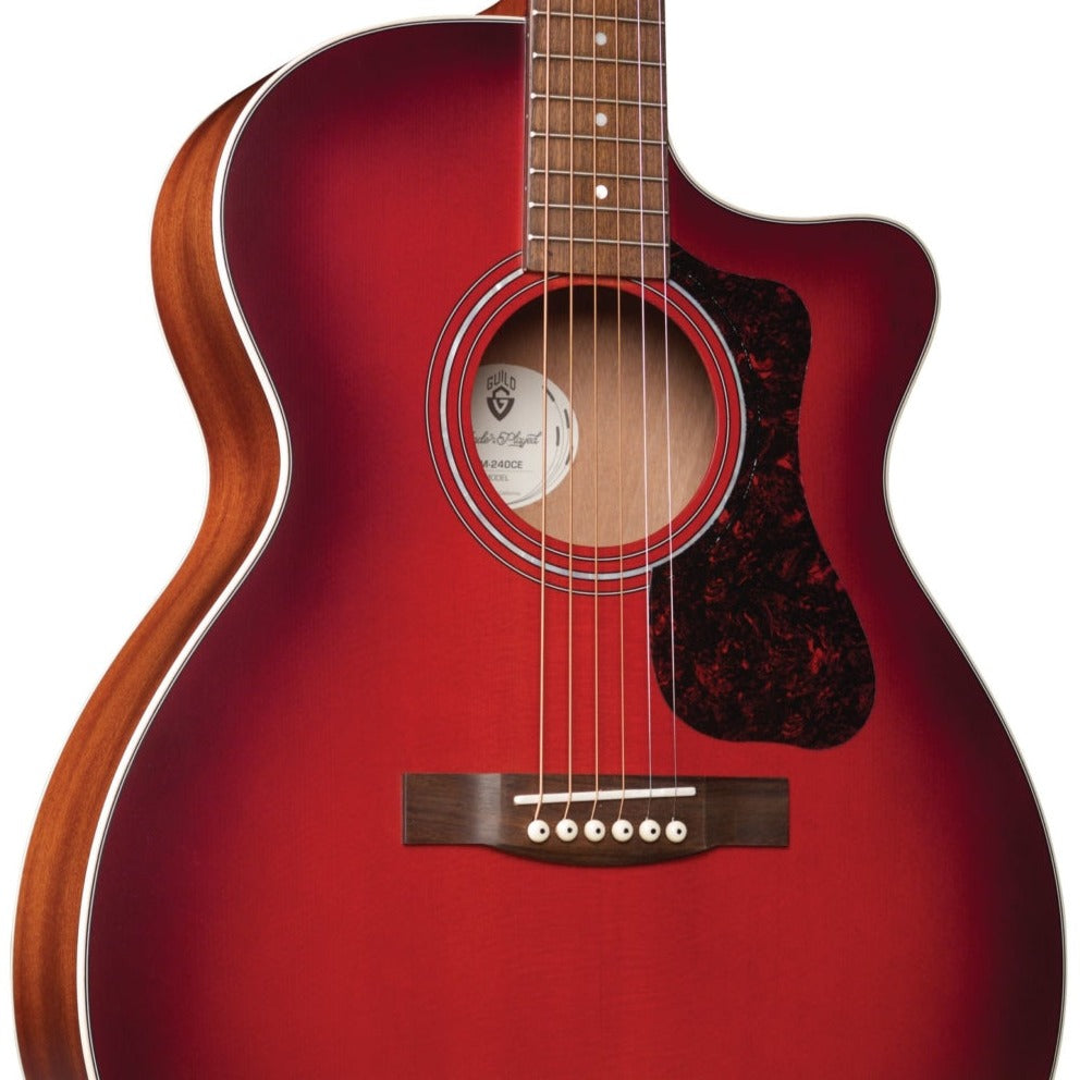 Guild OM-240CE ~ Oxblood Burst