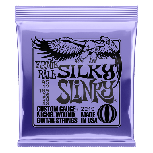 Ernie Ball Silky Slinky Nickel Wound Electric Guitar Strings - 9.5-48 Gauge