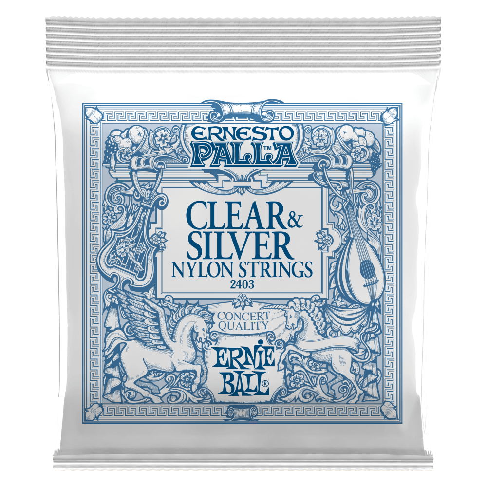 Ernesto Palla Nylon Classical Guitar Strings - Clear & Silver
