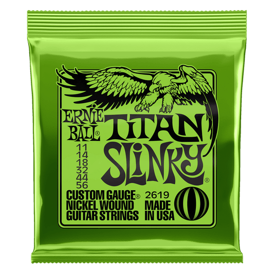 Ernie Ball Titan Slinky Nickel Wound Electric Guitar Strings - 11-56 Gauge