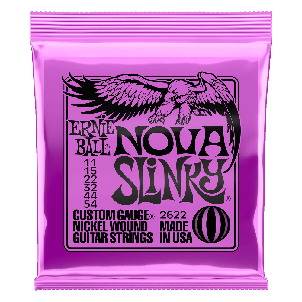 Ernie Ball Nova Slinky Nickel Wound Electric Guitar Strings - 11-54 Gauge
