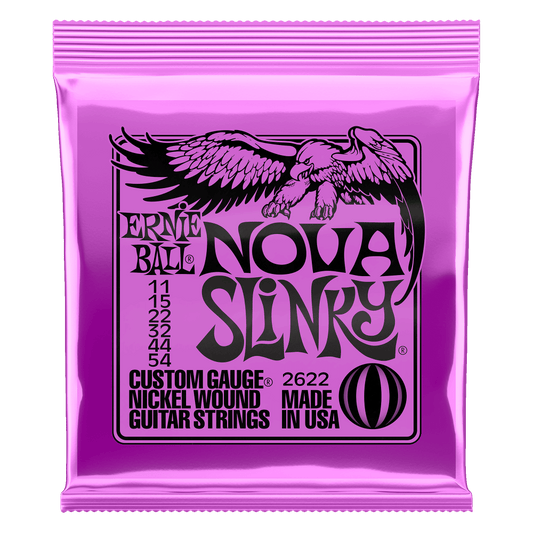 Ernie Ball Nova Slinky Nickel Wound Electric Guitar Strings - 11-54 Gauge