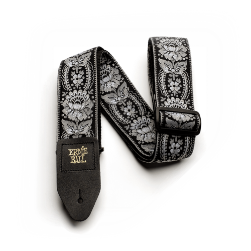 ERNIE BALL SILVER ORLEANS JACQUARD GUITAR STRAP