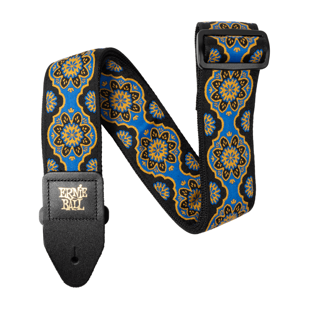ERNIE BALL KALEIDOSCOPE BLUE JACQUARD GUITAR STRAP