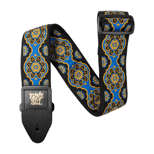 ERNIE BALL KALEIDOSCOPE BLUE JACQUARD GUITAR STRAP