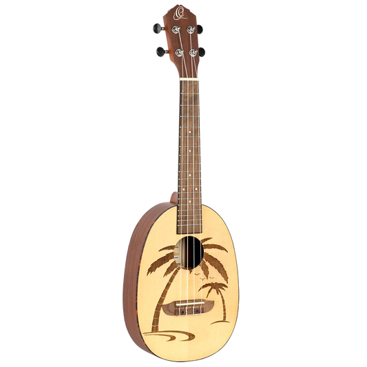 Ortega RUPA5 Bonfire Series Concert Ukulele - Pineapple Body