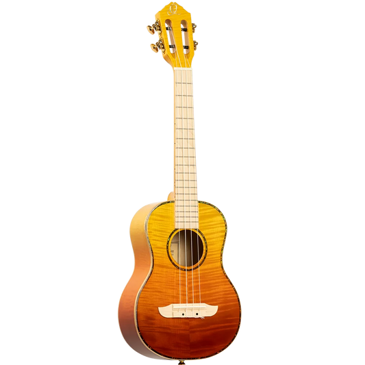 Ortega RUPR-TQB Prism Series Tenor Ukulele ~ Tequila Burst Fade