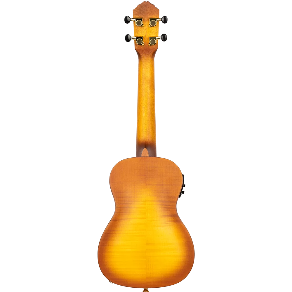 Ortega RUSL-HSB Custom Built Series Concert Ukulele ~ Honey Sunburst