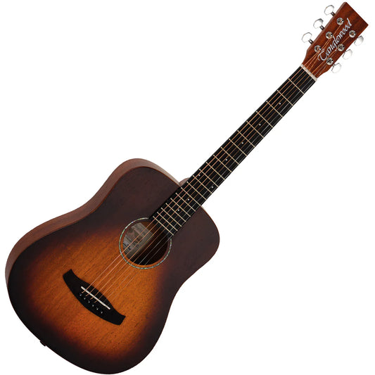 Tanglewood Crossroads TC2 Travel Guitar ~ Whiskey Barrel Burst