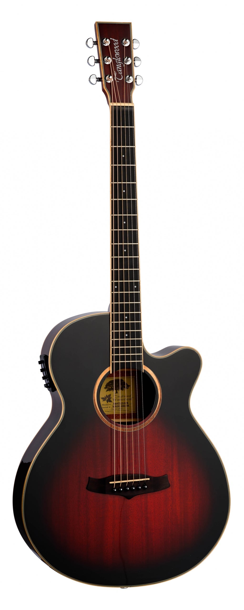 Tanglewood Winterleaf TW4TLCE Thinline Electro Acoustic ~ Autumn Vintage Burst