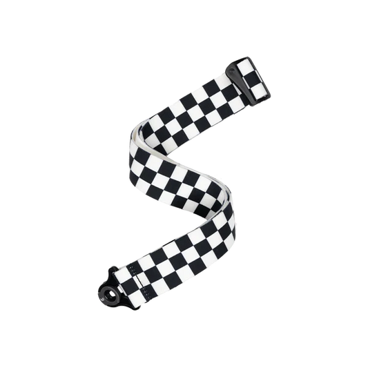 D'addario Auto Lock Guitar Strap ~ Skater Checkerboard