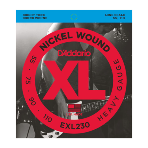 D'addario EXL230 Nickel Wound Bass Strings Heavy Gauge 55-110