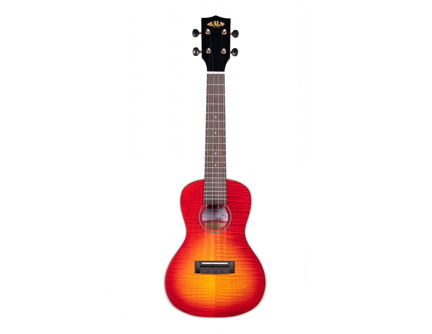 Kala Flamed Maple Concert Ukulele ~ Cherry Burst