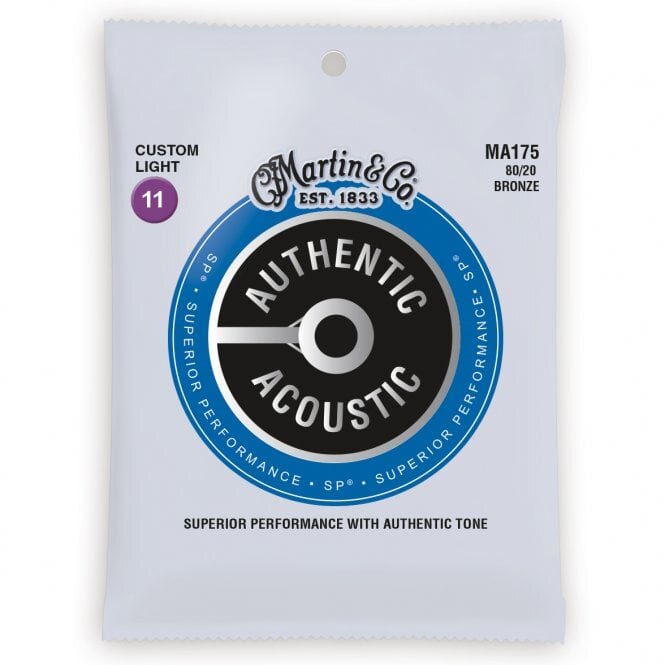 Martin Authentic Acoustic Strings SP 80/20 Bronze - Custom Light 11-52
