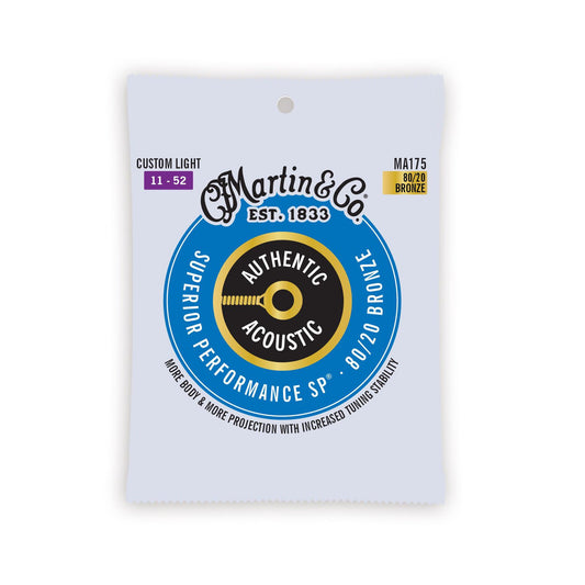 Martin Authentic Acoustic Strings SP 80/20 Bronze - Custom Light 11-52