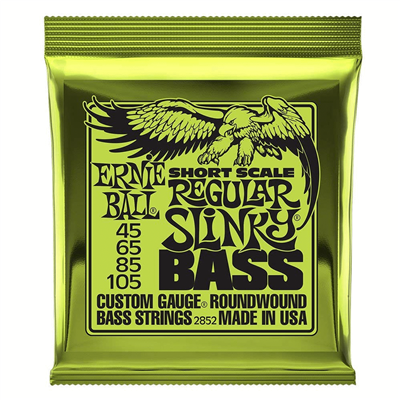 Ernie Ball Short Scale Regular Slinky Nickel Wound Electric Bass Strings - 45-105 Gauge