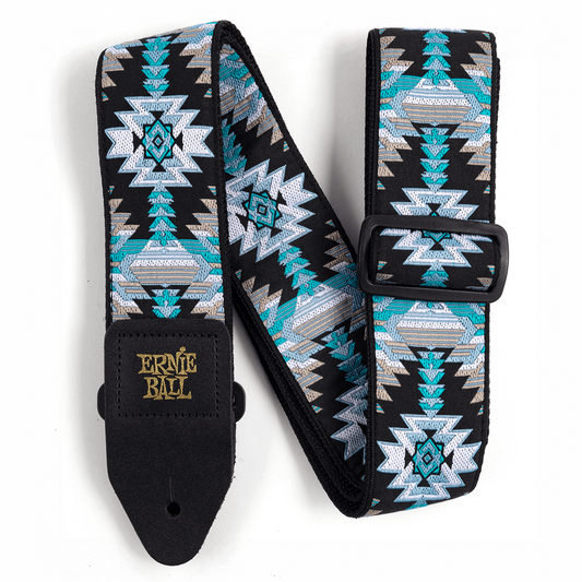 ERNIE BALL ALBUQUERQUE BLUE JACQUARD GUITAR STRAP