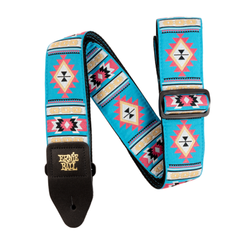 ERNIE BALL SEDONA BLUE JACQUARD GUITAR STRAP