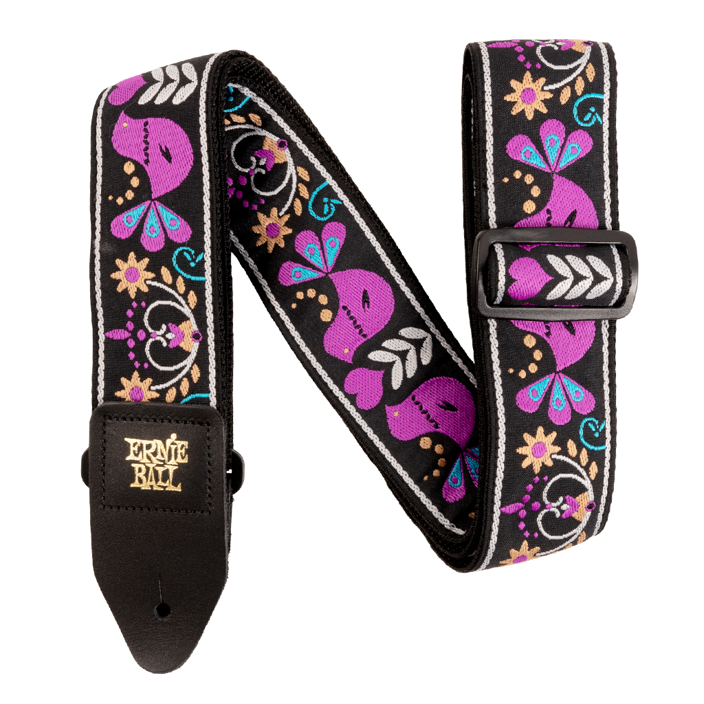 ERNIE BALL PURPLE BIRD LUPIN JACQUARD STRAP