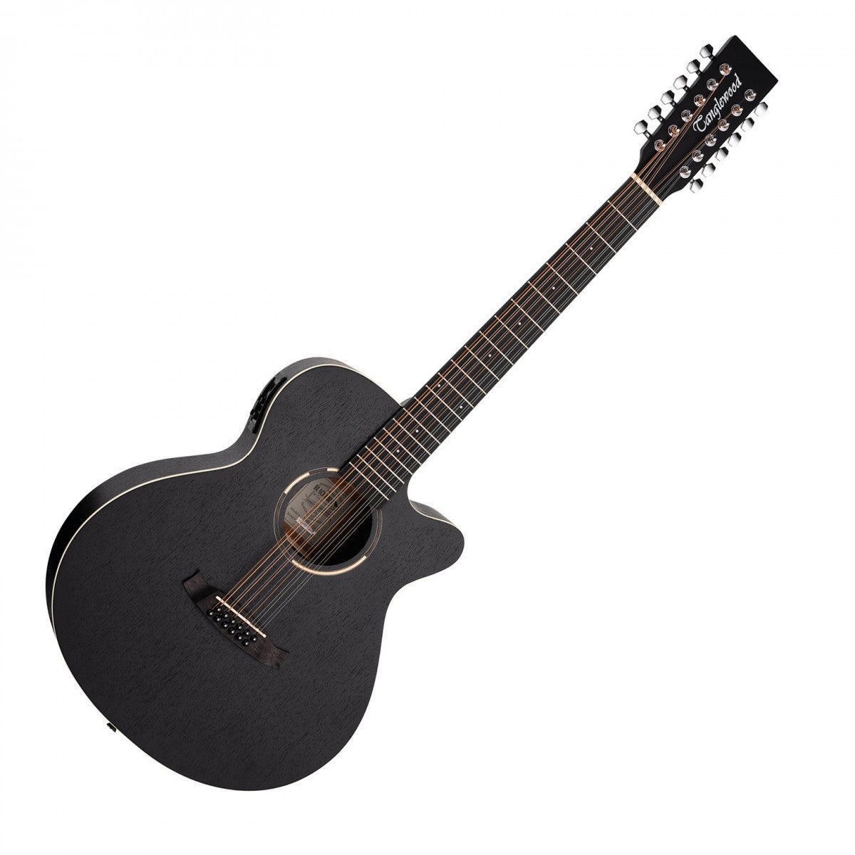 Tanglewood Blackbird Super Folk Electro 12-String ~ Smokestack Black